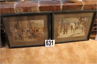 Pair of Matted & Framed Wall Hangings(R7)