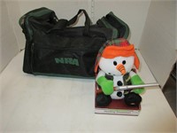 NRA Duffel bag and hunting snowman w/sound