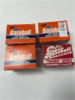 1985 FLEER UPDATED SET LOT OF 3 AND 1989 TOPPS