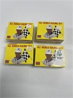LOT OF 4 ALL WORLD RACING SETS