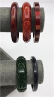 5 Bakelite Bracelets