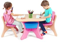 Retail$180 Kids 3 Pc Table And Chair Set