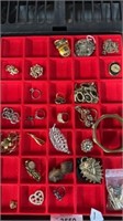 Tray of jewelry