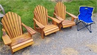 Four Children's Chairs 3 - Wooden Muskoka Chairs