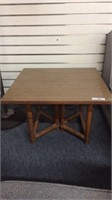MID CENTURY LAMINATE TOP SQUARE OCCASIONAL TABLE