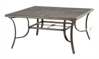 60 in. Square Cast Top Outdoor Dining Table.