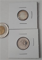 5c Nickel et 10c en argent du Centenaire, 1967