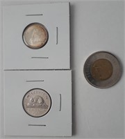 5c Nickel et 10c en argent, 1964