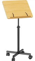 PORTABLE PODIUM STAND-46 INCH HEIGHT ADJUSTABLE