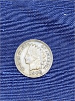 1906 Indian head penny coin