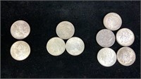 10 Silver Dollar Coins