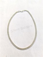 Vintage Sterling Ladies Flat Necklace