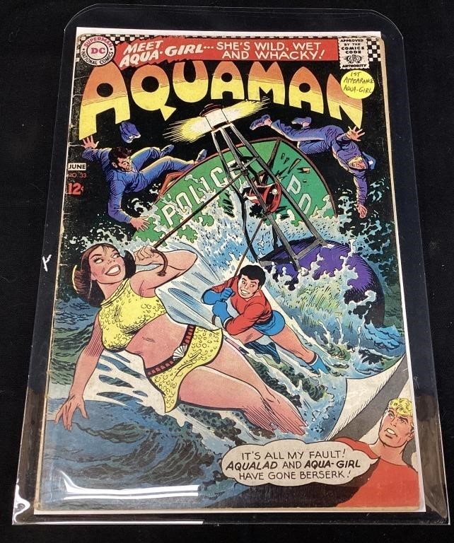 1967 DC COMIC AQUAMAN #33, INTRODUCING A