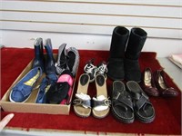 Size 8/9 shoe boot sandal lot.