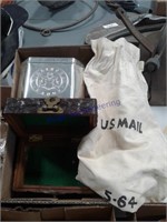 Trinket box, U.S. mail bag