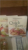 Group of four cookbooks including Weight Watchers