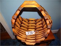 Handmade Wooden Block Basket