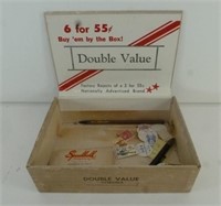 Cigar Box with Vintage fountain pens and tips