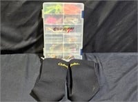 Cabela's Wading Socks & Fly Box w/ +20 Accessories