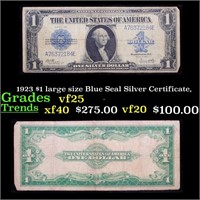 1923 $1 large size Blue Seal Silver Certificate, G