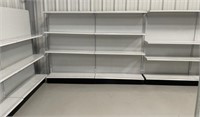 Peg Board Shelving Unit with Metal Shelves