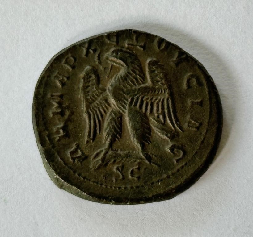 HEAVILY EMBOSSED ROMAN EMPIRE COIN