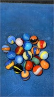 20 Akro Agate corkscrew marbles