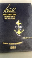 1961 Us Naval Training Center Book