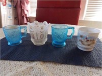 3 Collectible Cups & Vase