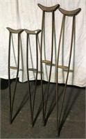 Two Pairs Antique Crutches