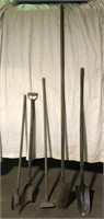 Vintage Yard Tools, Includes Edger, Hoe, Drain