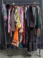 Rack of designer clothes: J. Mendel, ETRO M