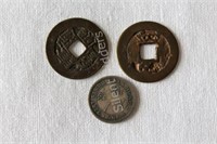1876 Hong Kong & Japanese Yen Coins