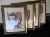 Four 11 x 14 Picture Frames (one without glass)