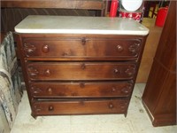 MARBLE TOP CHEST