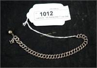 .925 Sterling Silver 7" Loop Chain Bracelet 7.7g