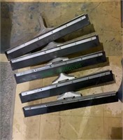 Lot of five floor / window squeegees - like new,