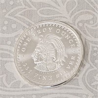Aztec Pure Silver Mayan Calendar .999 Bullion Coin