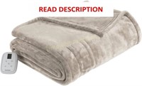 Brookstone Heated Throw - twin Size  Grey