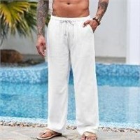 Loose Casual Lightweight Beach Pants -Size XL