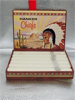 Vintage Hanker Chiefs in Cigar  Box 5 Hankerchiefs