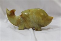 A Jade or Similar Hardstone Fish