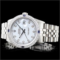 36mm Rolex DateJust Diamond Watch