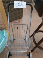 Small shopping cart on wheels