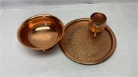 Copper Plate cup bowl