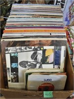 Lot of vinyl records, poster, see pics
