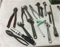 Wire cutters, crescent wrenches, pliers, more