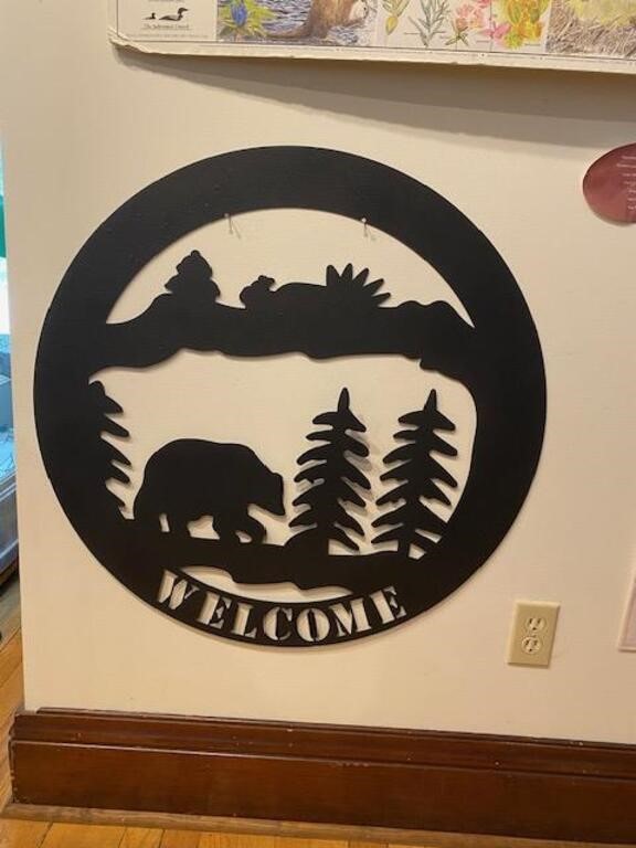 Laser Cut "Welcome" Sign
