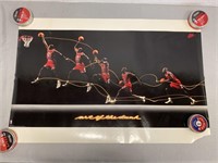 23"x34” Michael Jordan "Art Of The Dunk” Poster