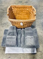 Charisma Luxury Towels & Woven Basket